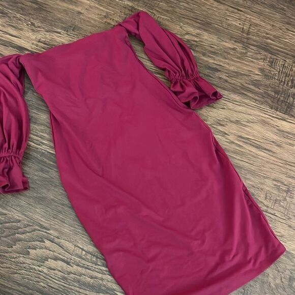 NWT Susana Monaco Off-the-shoulder Shealth Dress - size Small - Picture 4 of 5